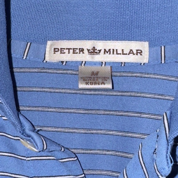 Peter Millar Striped Collar Polo Shirt - Picture 8 of 15